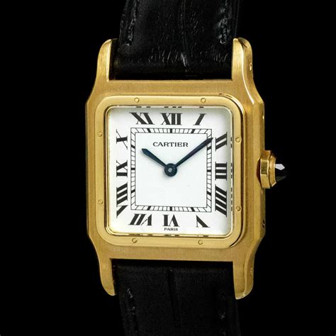 vintage cartier santos mens watch|cartier santos dumont pre owned.